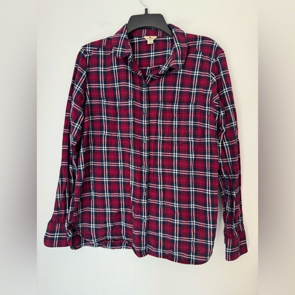 Woolrich Red Plaid Women’s Button Down - Size XL